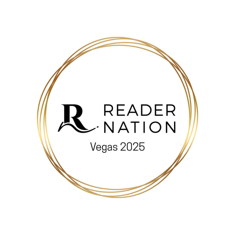 Logo for Reader Nation event in Vegas 2025 with a gold circle border.