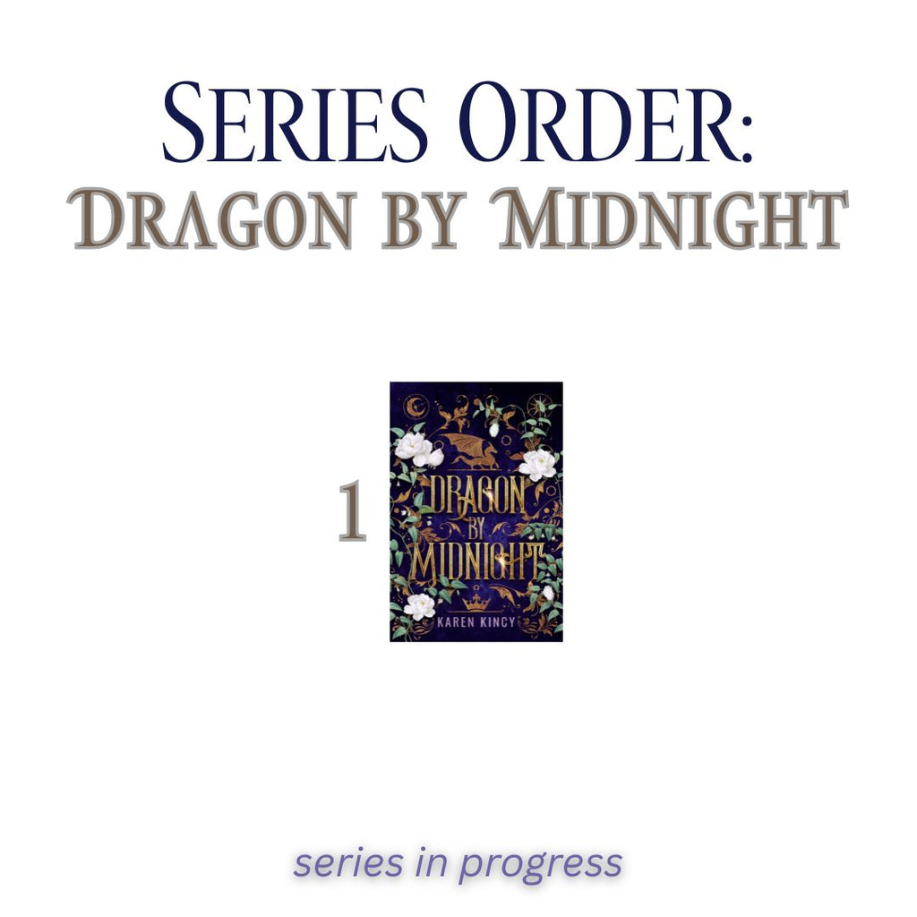 Book cover of 'Dragon at Midnight' with text about series order and status.